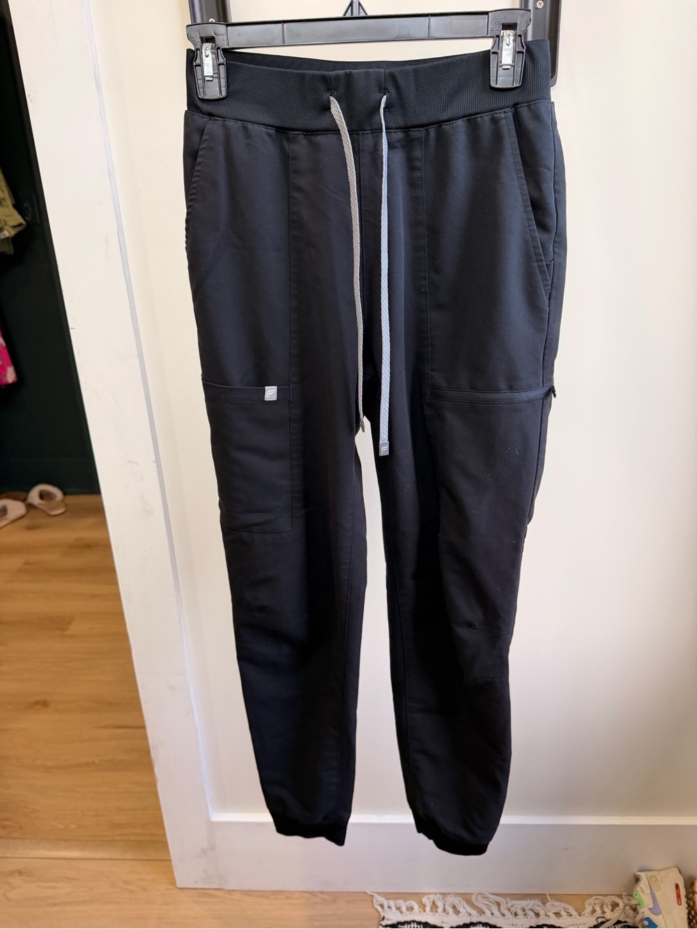 Fabletics Black Drawstring Jogger Pants
